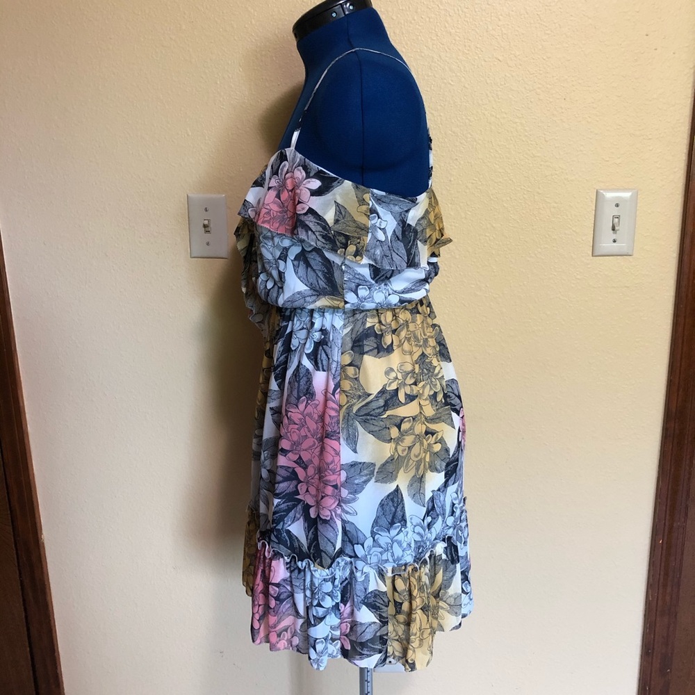 Jessica Simpson Ruffles Tank Print Dress - Picture 4 of 5
